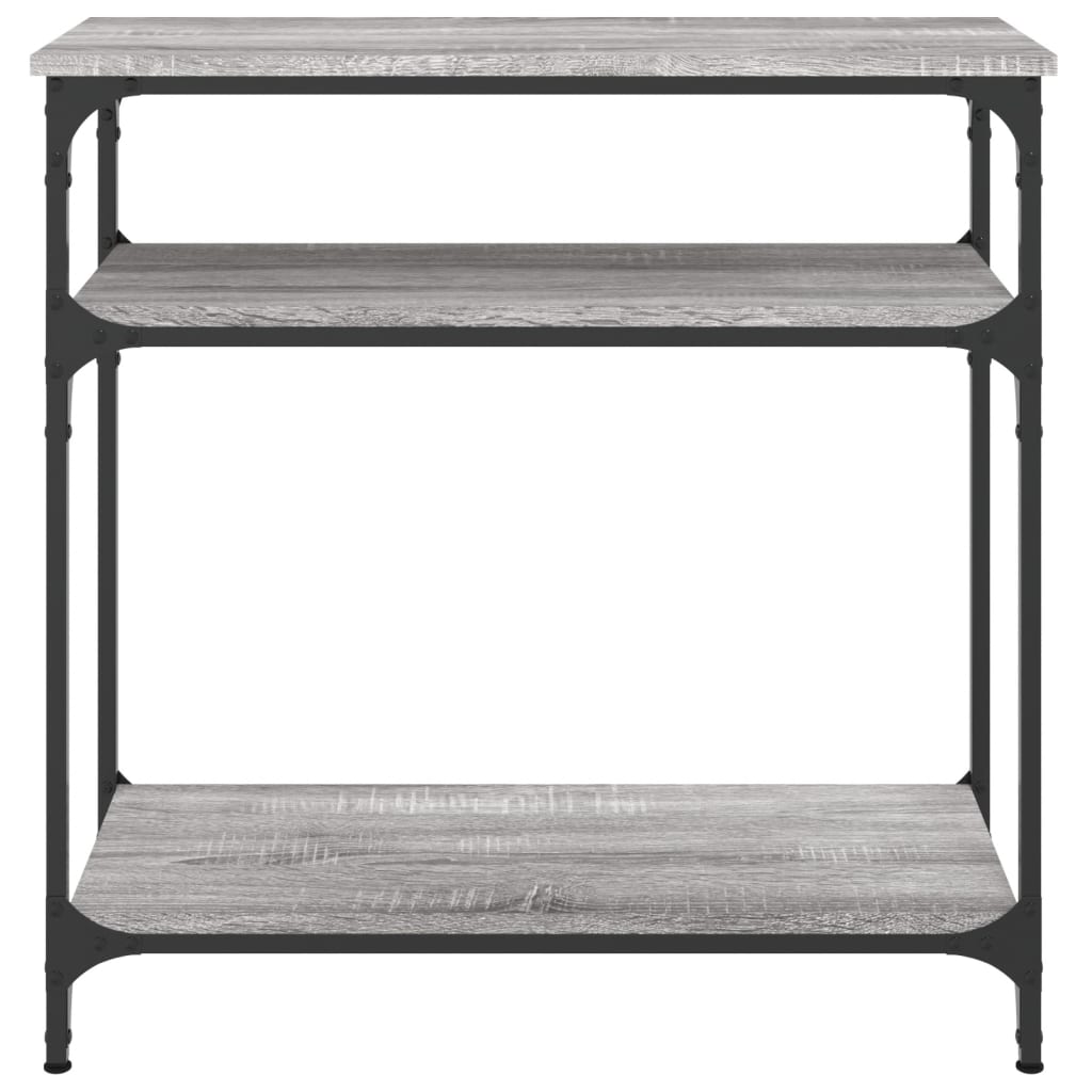 Wandtafel 75X29X75 Cm Bewerkt Hout Grijs Sonoma Eikenkleurig