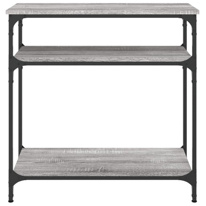 Wandtafel 75X29X75 Cm Bewerkt Hout Grijs Sonoma Eikenkleurig