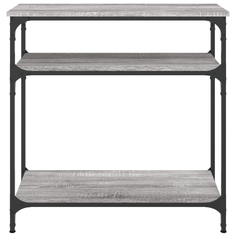 Wandtafel 75X29X75 Cm Bewerkt Hout Grijs Sonoma Eikenkleurig