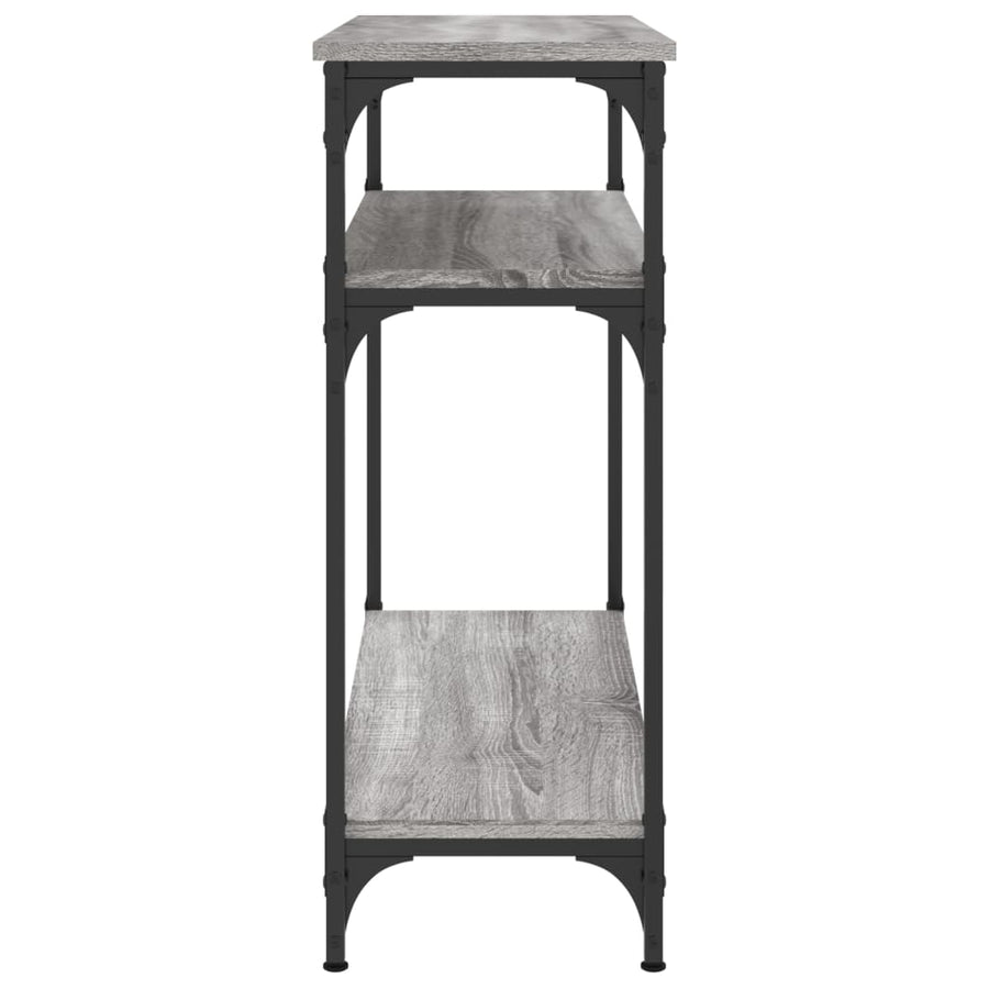 Wandtafel 75X29X75 Cm Bewerkt Hout Grijs Sonoma Eikenkleurig