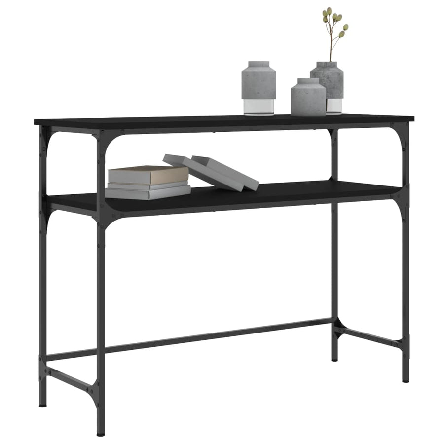 Wandtafel 100X35,5X75 Cm Bewerkt Hout Zwart