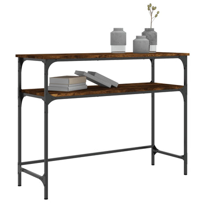 Wandtafel 100X35,5X75 Cm Bewerkt Hout Gerookt Eikenkleurig