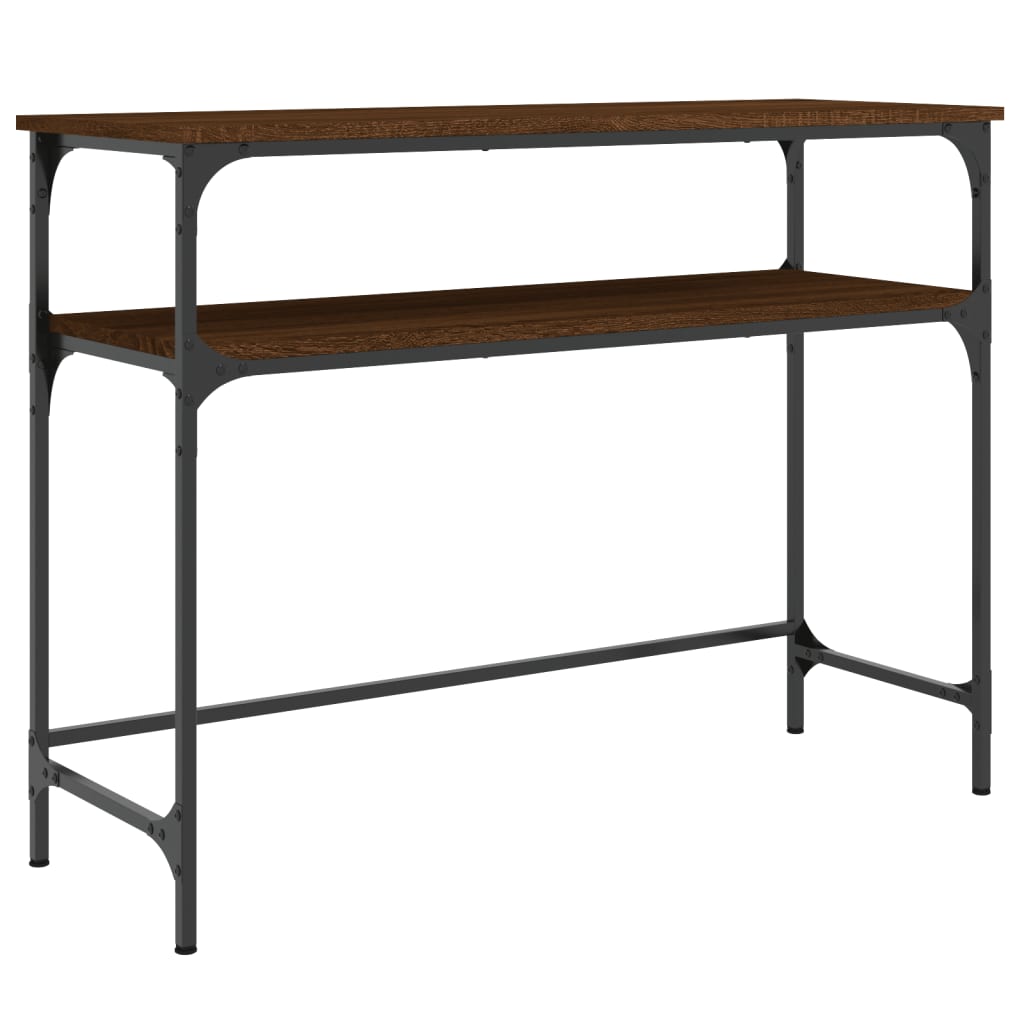 Wandtafel 100X35,5X75 Cm Bewerkt Hout Bruin Eikenkleur