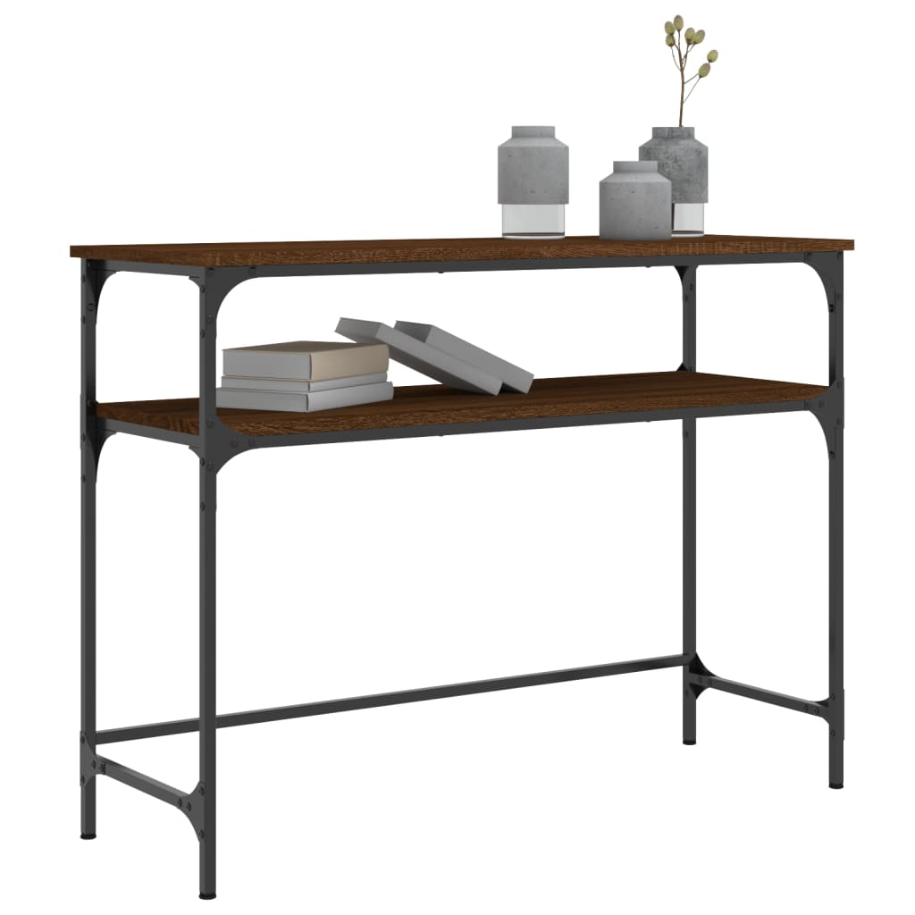 Wandtafel 100X35,5X75 Cm Bewerkt Hout Bruin Eikenkleur
