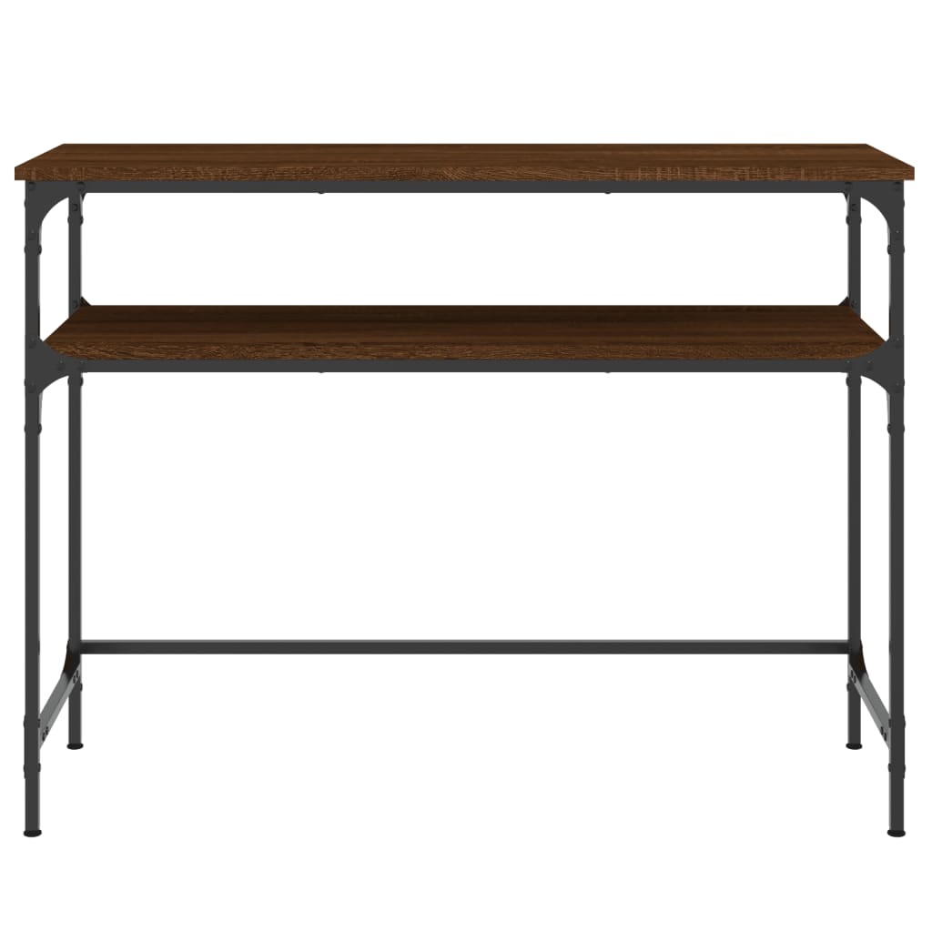 Wandtafel 100X35,5X75 Cm Bewerkt Hout Bruin Eikenkleur