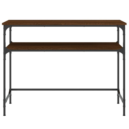 Wandtafel 100X35,5X75 Cm Bewerkt Hout Bruin Eikenkleur