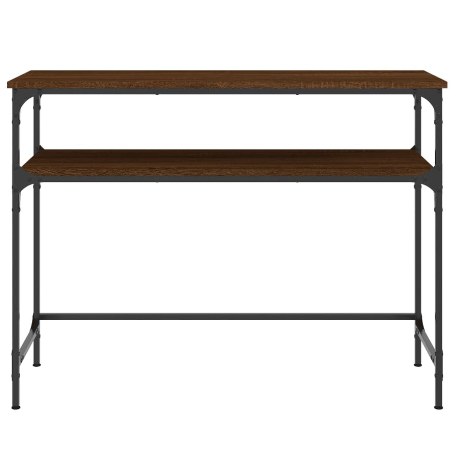 Wandtafel 100X35,5X75 Cm Bewerkt Hout Bruin Eikenkleur