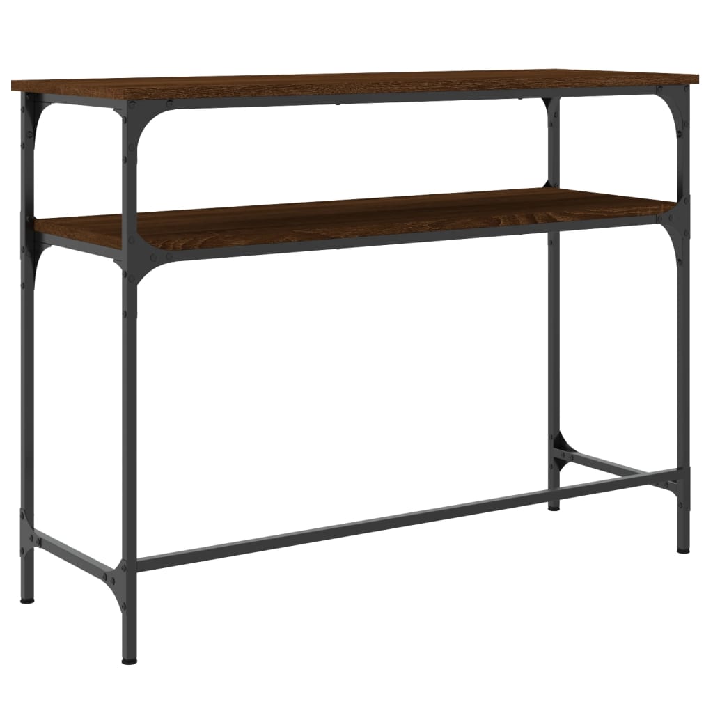 Wandtafel 100X35,5X75 Cm Bewerkt Hout Bruin Eikenkleur