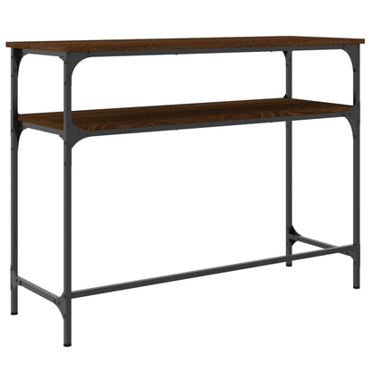 Wandtafel 100X35,5X75 Cm Bewerkt Hout Bruin Eikenkleur