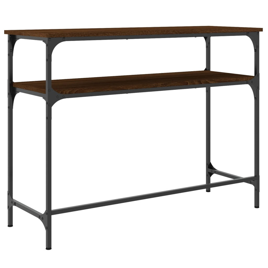 Wandtafel 100X35,5X75 Cm Bewerkt Hout Bruin Eikenkleur