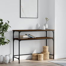 Wandtafel 100X35,5X75 Cm Bewerkt Hout Bruin Eikenkleur