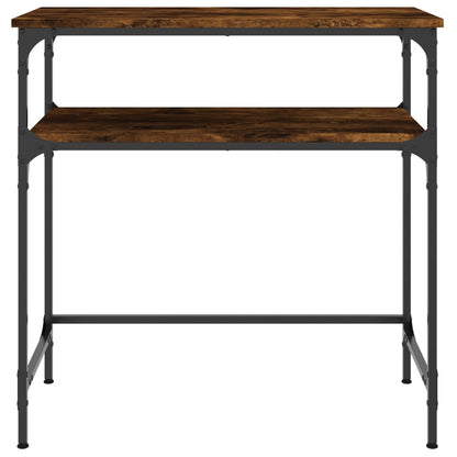 Wandtafel 75X35,5X75 Cm Bewerkt Hout Gerookt Eikenkleurig
