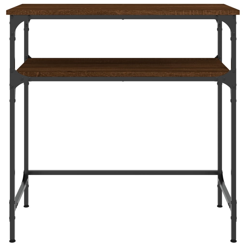 Wandtafel 75x35,5x75 cm bewerkt hout bruin eikenkleur