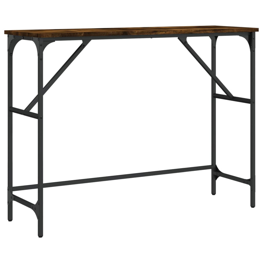 Wandtafel 100X32X75 Cm Bewerkt Hout Gerookt Eikenkleurig