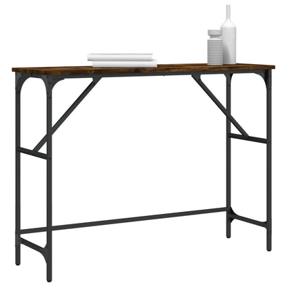 Wandtafel 100X32X75 Cm Bewerkt Hout Gerookt Eikenkleurig
