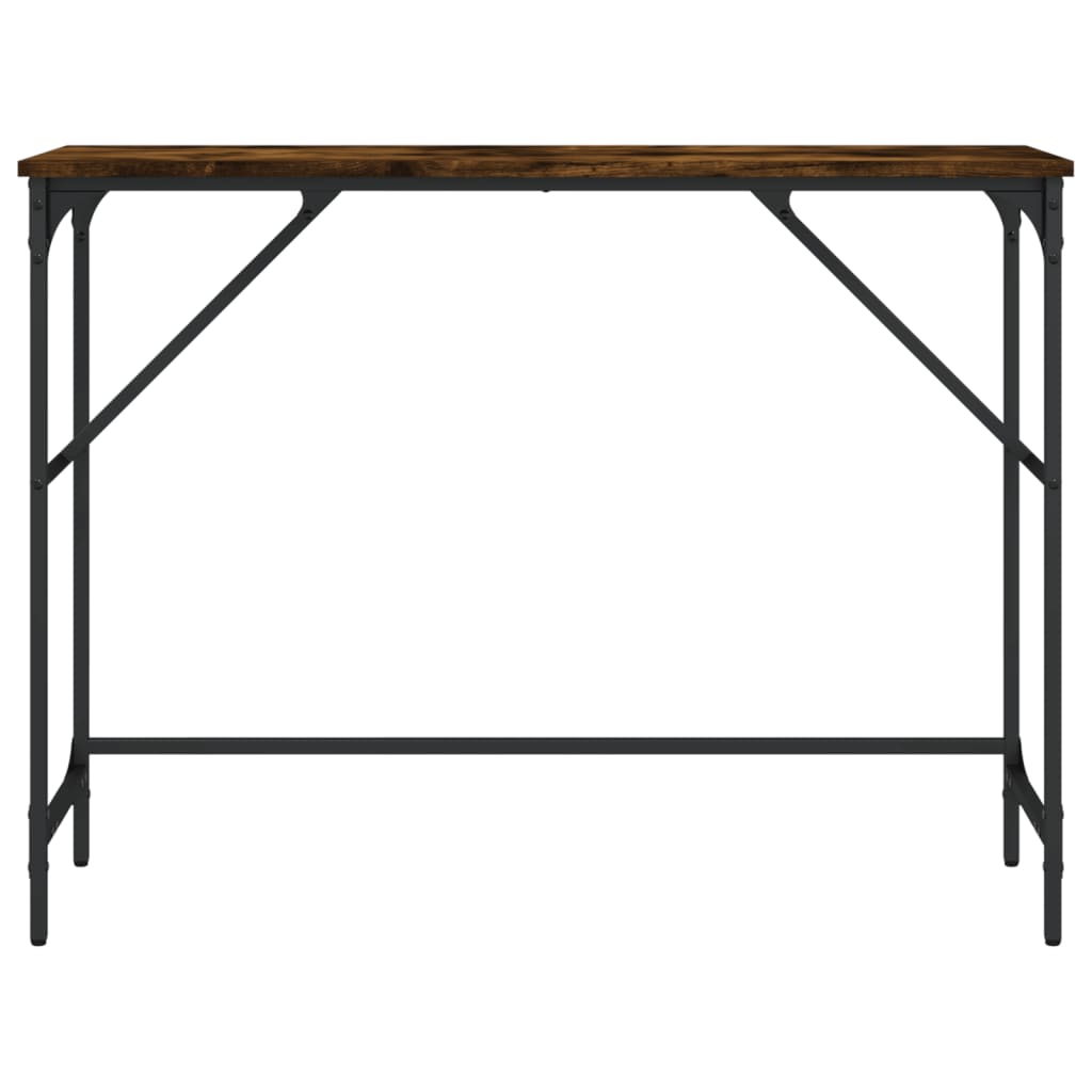 Wandtafel 100X32X75 Cm Bewerkt Hout Gerookt Eikenkleurig