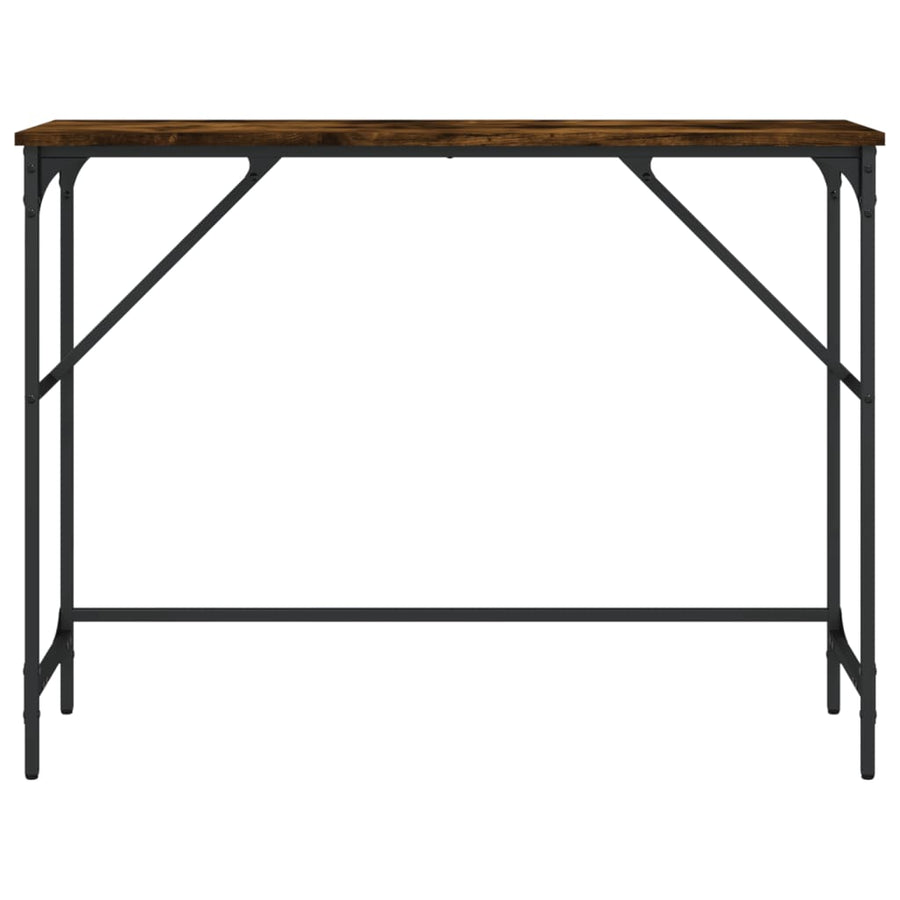 Wandtafel 100X32X75 Cm Bewerkt Hout Gerookt Eikenkleurig