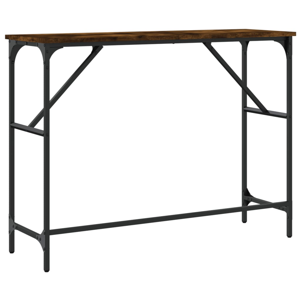 Wandtafel 100X32X75 Cm Bewerkt Hout Gerookt Eikenkleurig