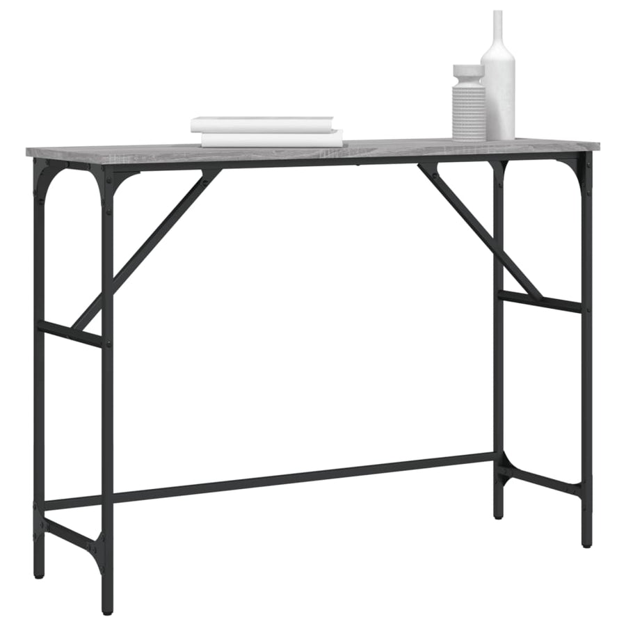 Wandtafel 100X32X75 Cm Bewerkt Hout Grijs Sonoma Eikenkleurig