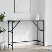 Wandtafel 100x32x75 cm bewerkt hout grijs