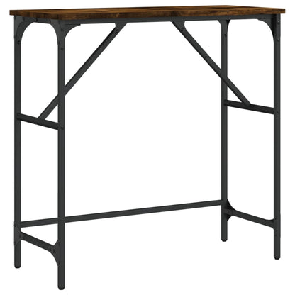 Wandtafel 75X32X75 Cm Bewerkt Hout Gerookt Eikenkleurig