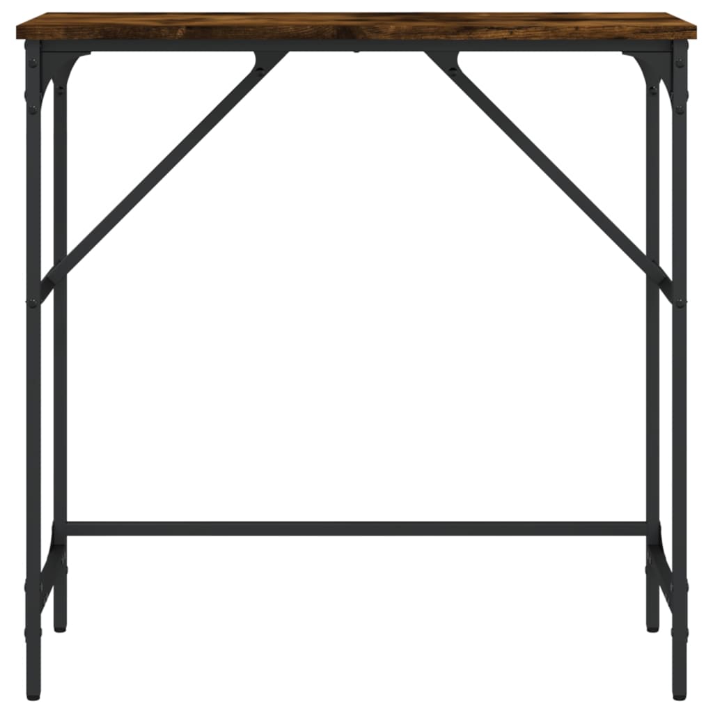 Wandtafel 75X32X75 Cm Bewerkt Hout Gerookt Eikenkleurig
