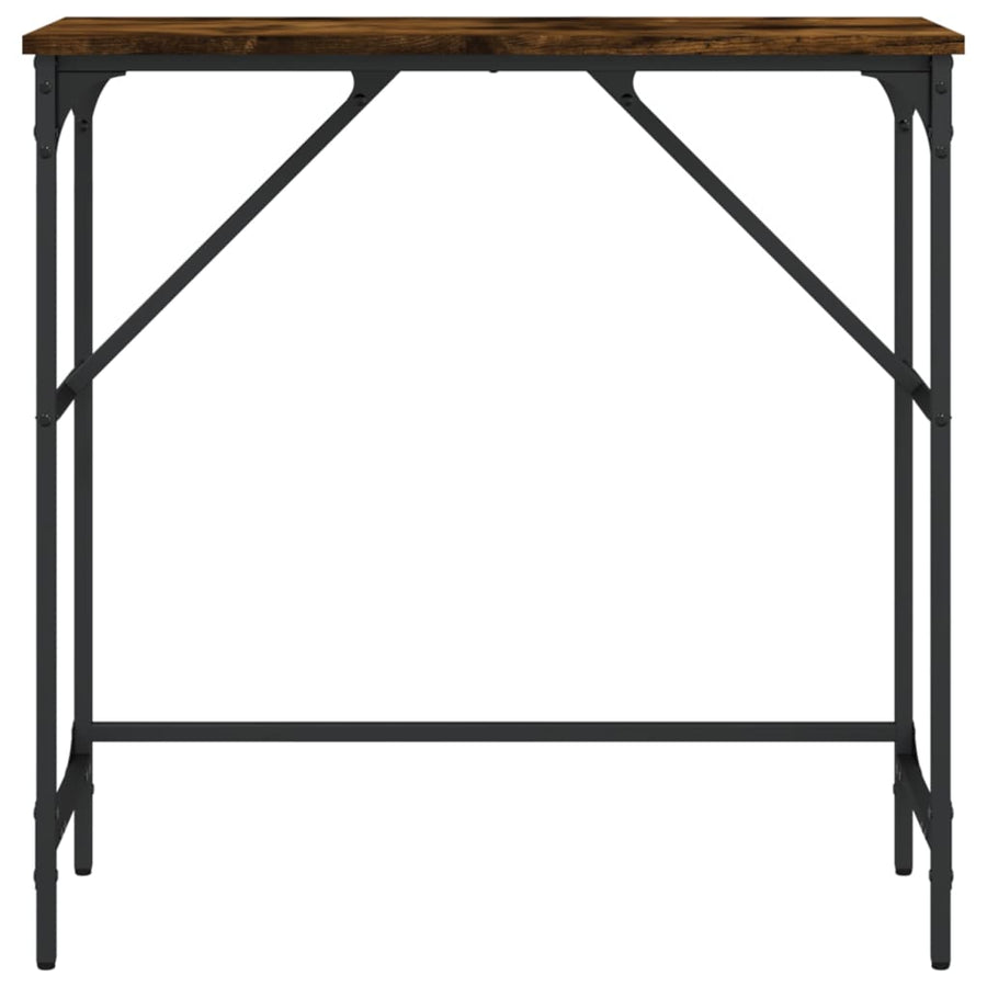 Wandtafel 75X32X75 Cm Bewerkt Hout Gerookt Eikenkleurig