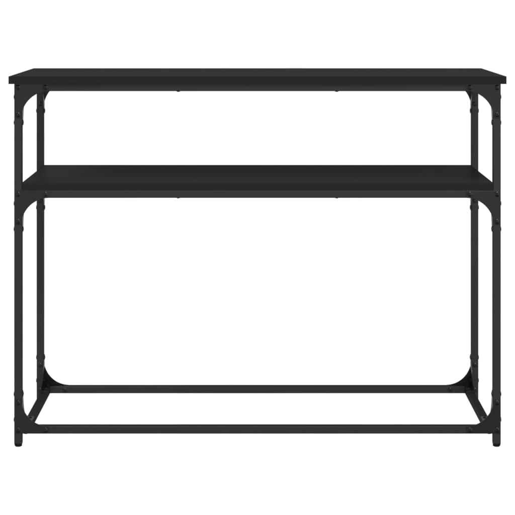 Wandtafel 100X35,5X75 Cm Bewerkt Hout Zwart