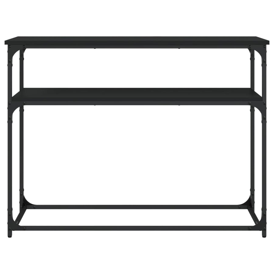 Wandtafel 100X35,5X75 Cm Bewerkt Hout Zwart