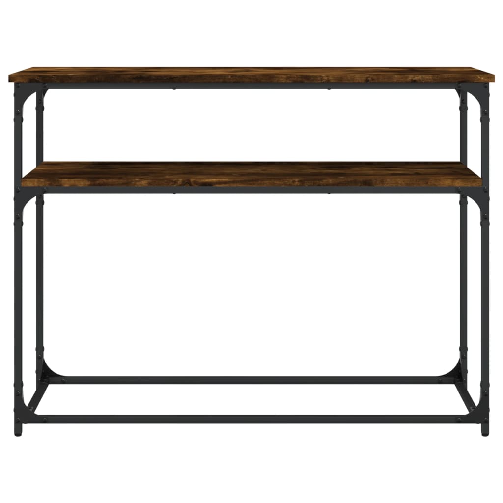 Wandtafel 100X35,5X75 Cm Bewerkt Hout Gerookt Eikenkleurig
