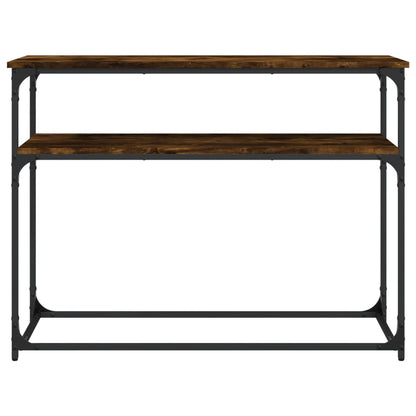 Wandtafel 100X35,5X75 Cm Bewerkt Hout Gerookt Eikenkleurig