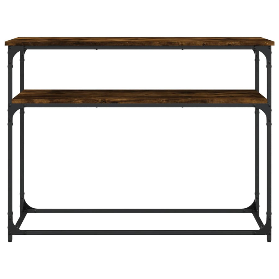 Wandtafel 100X35,5X75 Cm Bewerkt Hout Gerookt Eikenkleurig