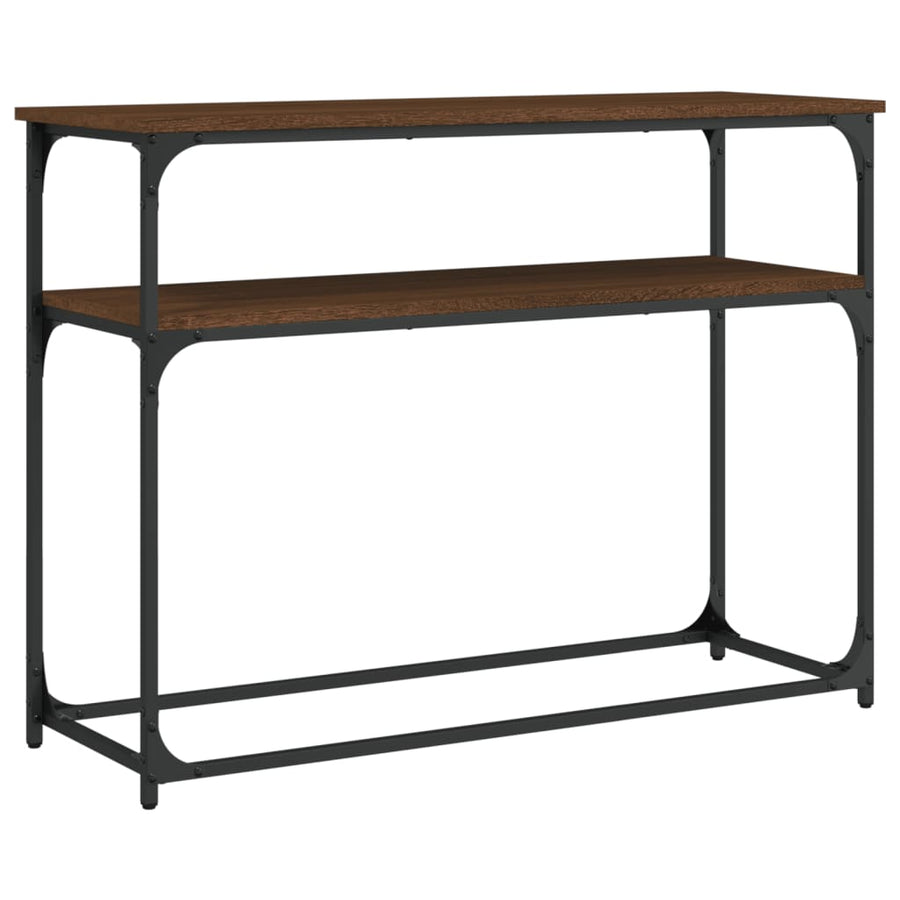 Wandtafel 100X35,5X75 Cm Bewerkt Hout Bruin Eikenkleur
