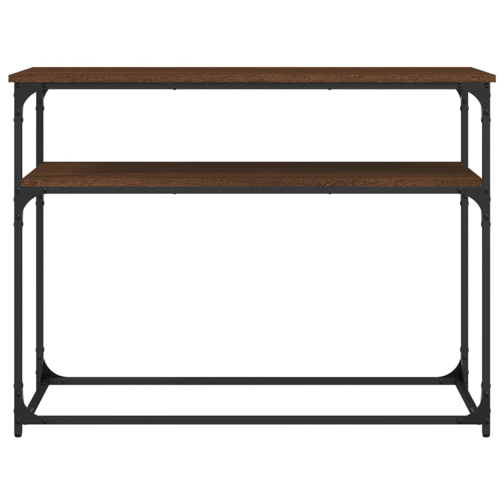 Wandtafel 100X35,5X75 Cm Bewerkt Hout Bruin Eikenkleur