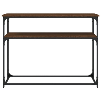 Wandtafel 100X35,5X75 Cm Bewerkt Hout Bruin Eikenkleur