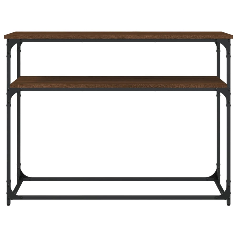 Wandtafel 100X35,5X75 Cm Bewerkt Hout Bruin Eikenkleur