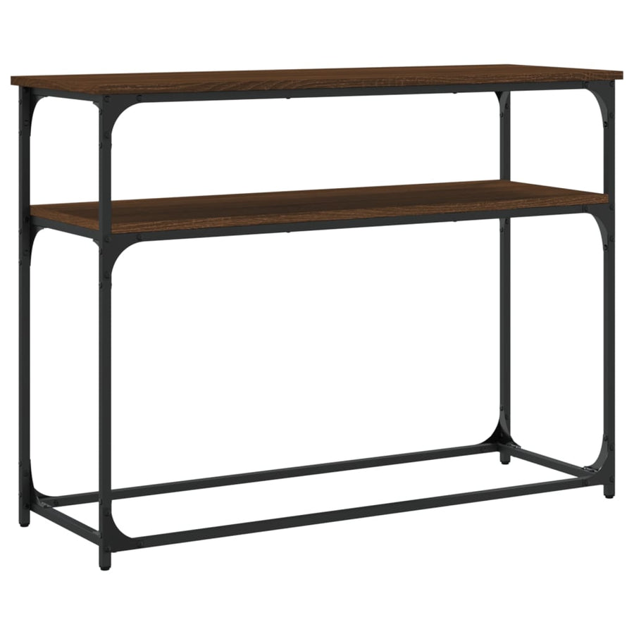 Wandtafel 100X35,5X75 Cm Bewerkt Hout Bruin Eikenkleur