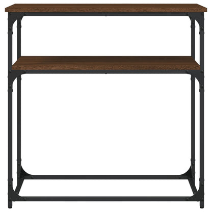 Wandtafel 75X35,5X75 Cm Bewerkt Hout Bruin Eikenkleur