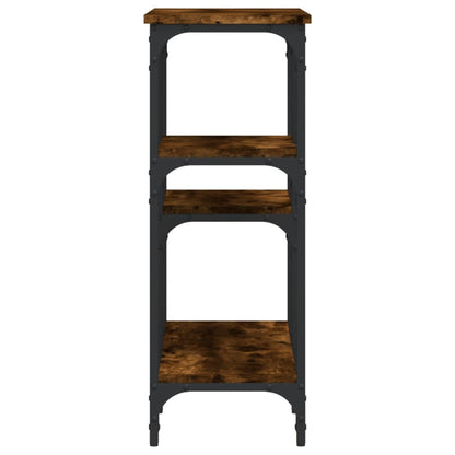 Wandtafel 80X29X75 Cm Bewerkt Hout Gerookt Eikenkleurig