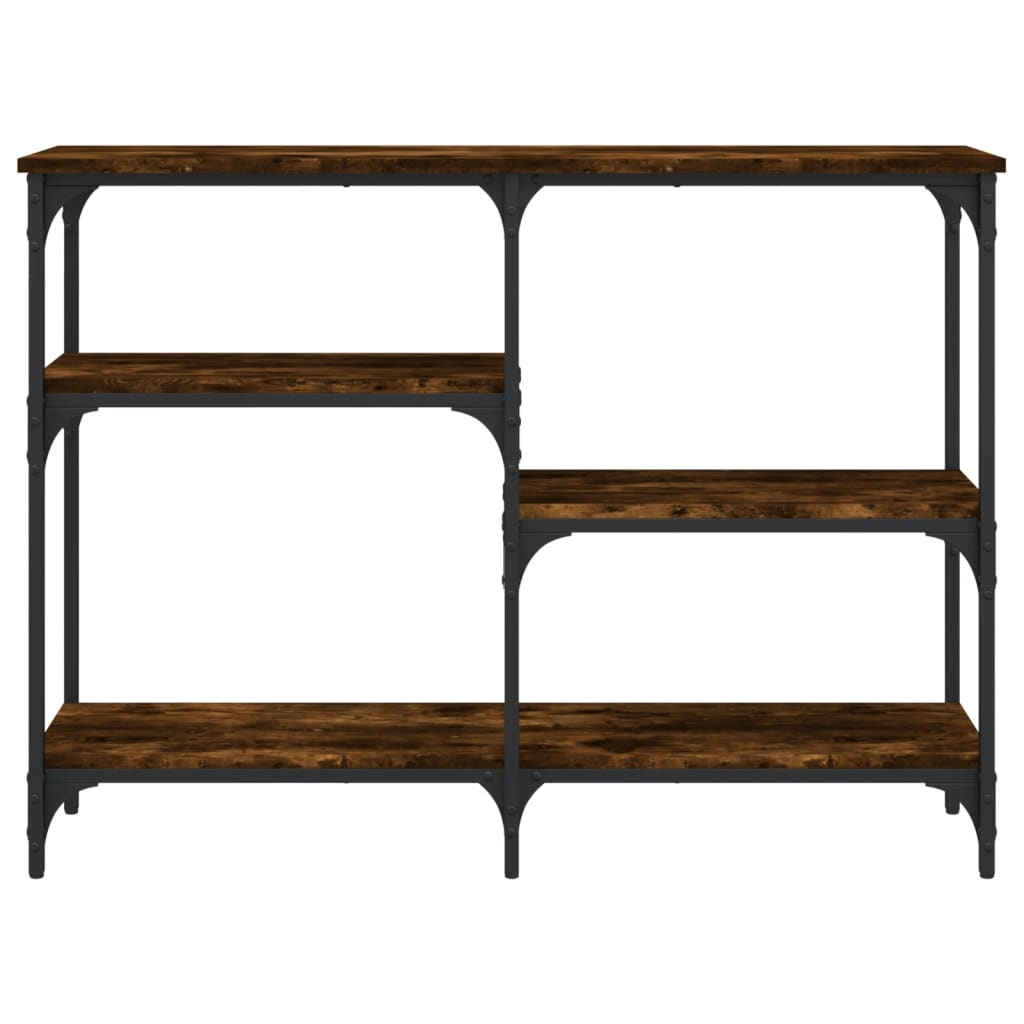 Wandtafel 102X29X75 Cm Bewerkt Hout Gerookt Eikenkleurig