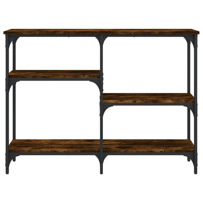 Wandtafel 102X29X75 Cm Bewerkt Hout Gerookt Eikenkleurig