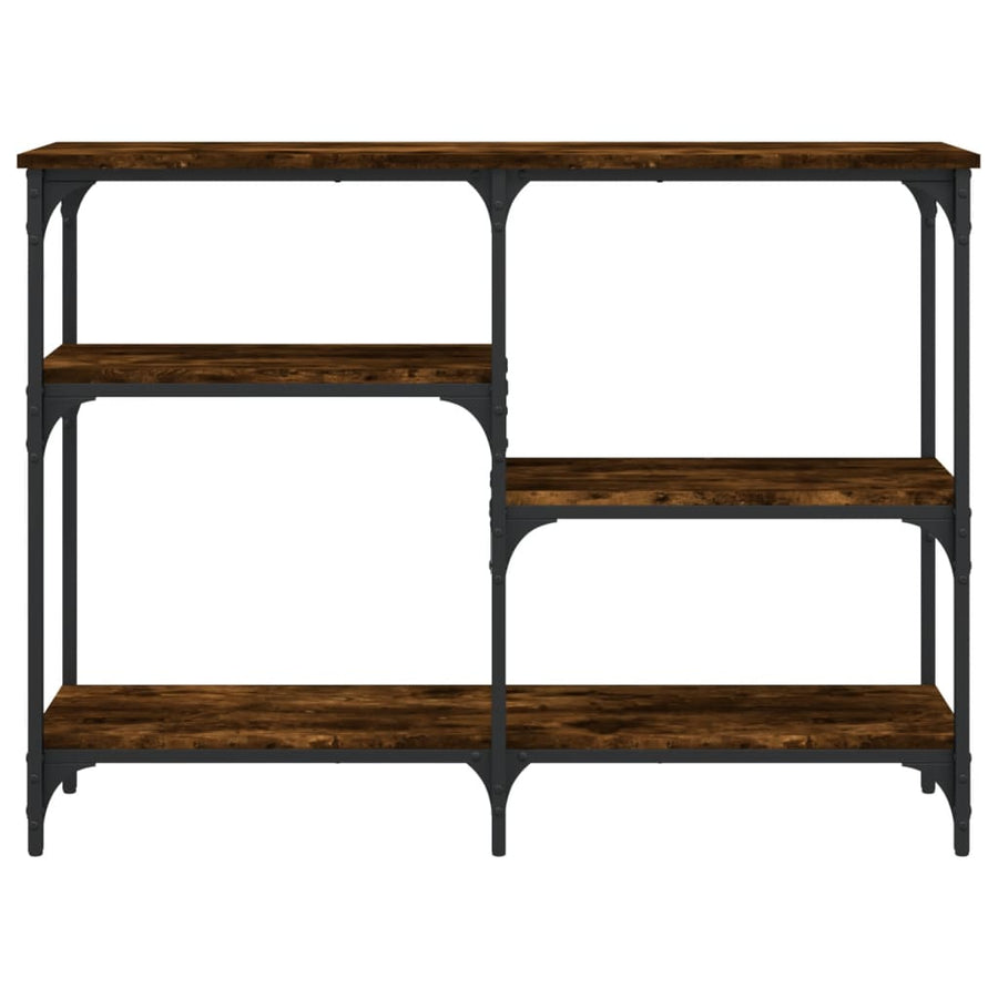 Wandtafel 102X29X75 Cm Bewerkt Hout Gerookt Eikenkleurig