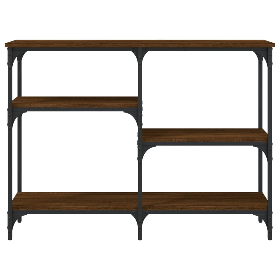 Wandtafel 102X29X75 Cm Bewerkt Hout Bruin Eikenkleur