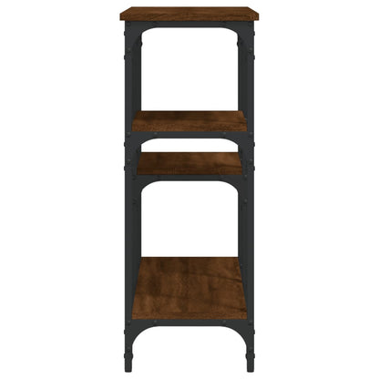 Wandtafel 102X29X75 Cm Bewerkt Hout Bruin Eikenkleur