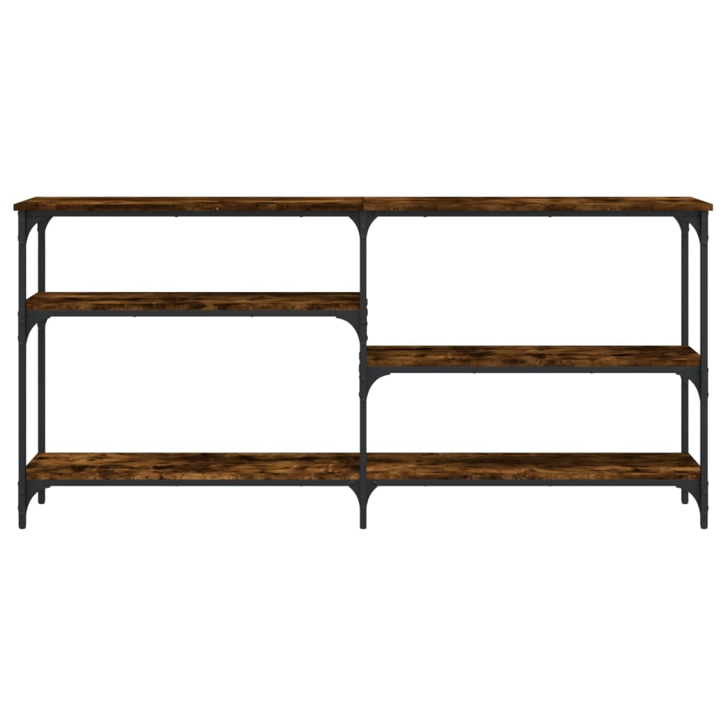 Wandtafel 160X29X75 Cm Bewerkt Hout Gerookt Eikenkleurig