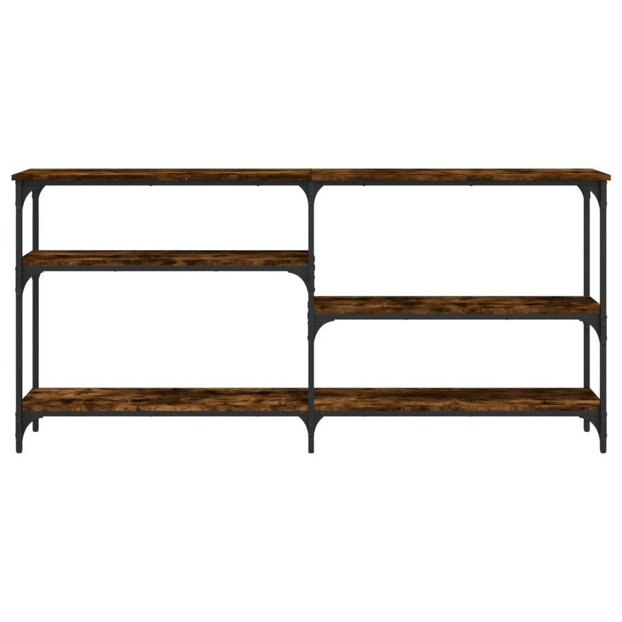 Wandtafel 160X29X75 Cm Bewerkt Hout Gerookt Eikenkleurig