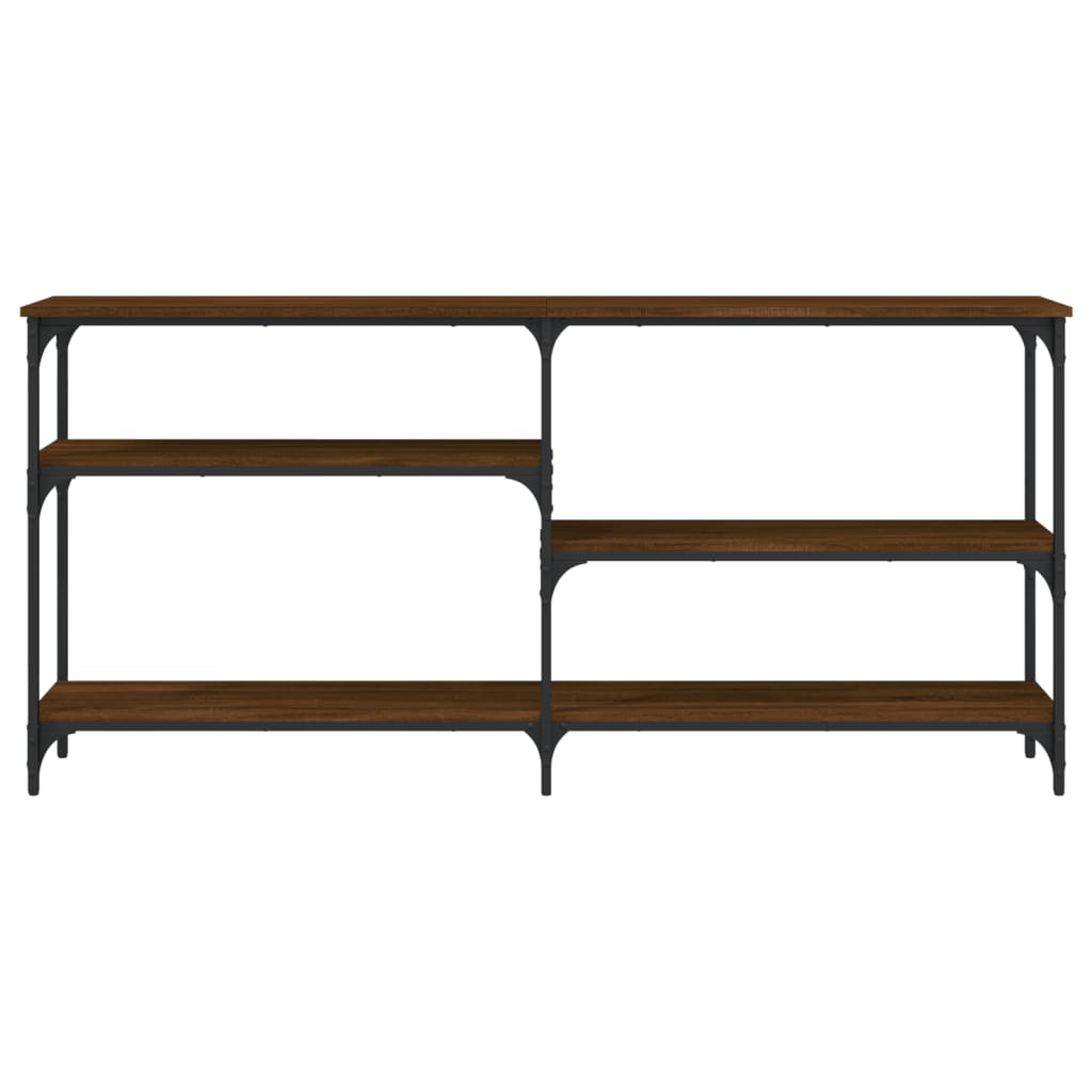 Wandtafel 160X29X75 Cm Bewerkt Hout Bruin Eikenkleur