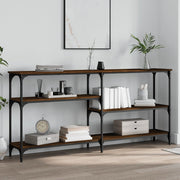 Wandtafel 160x29x75 cm bewerkt hout bruin