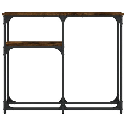 Wandtafel 90X22,5X75 Cm Bewerkt Hout Gerookt Eikenkleurig