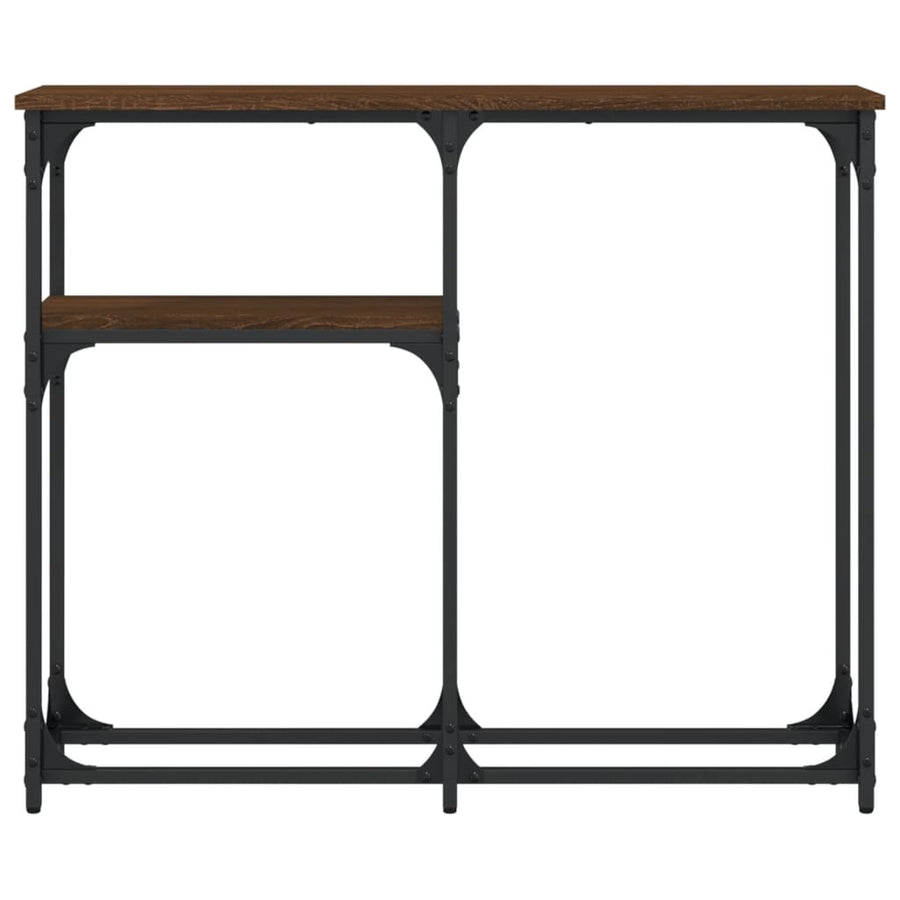 Wandtafel 90X22,5X75 Cm Bewerkt Hout Bruin Eikenkleur